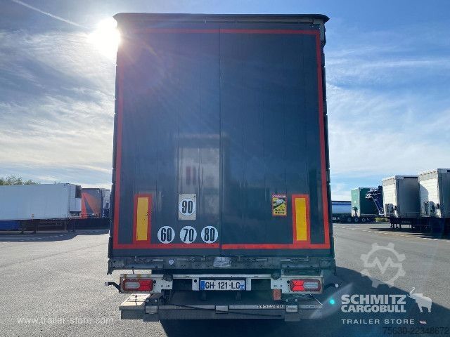 Auflieger mit Pritsche & Plane Schmitz Cargobull Semitrailer Curtainsider Mega Hayon