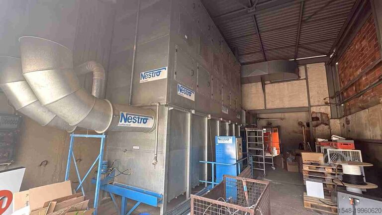 Stationary extraction system with briquette press Nestro 