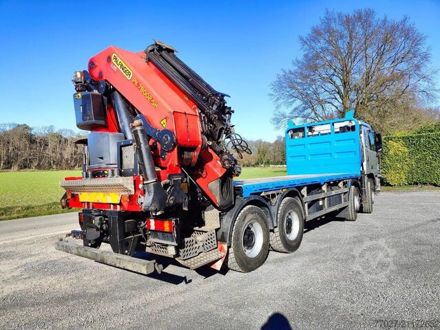Ladepritsche Mercedes-Benz Actros 4151 V8 8x4 roofcrane / dachdecker Palfi...