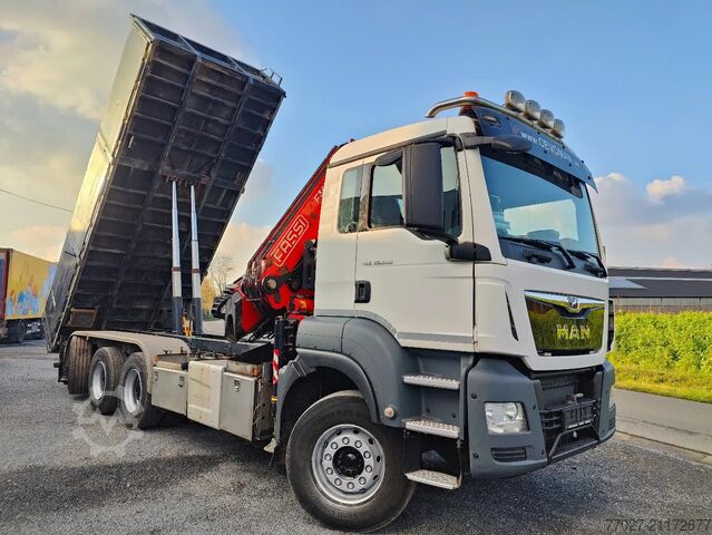 Kipper mit Kran MAN TGS 35.500 !!PROMO!! Tridem 8x4 Euro6 Kipper Kr...