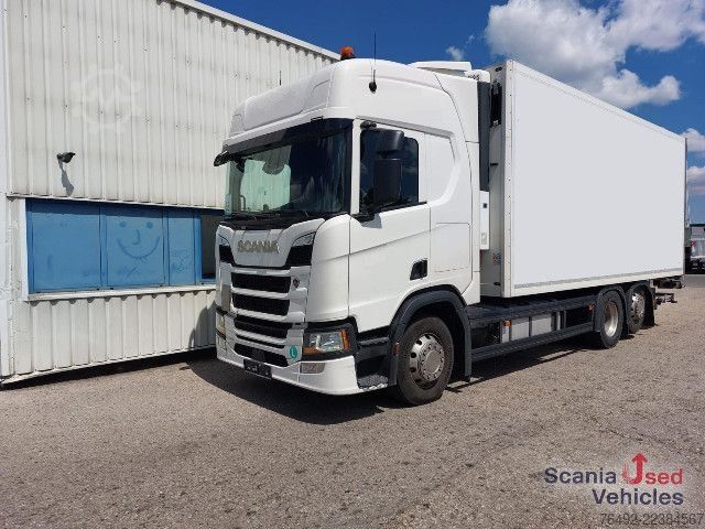 Refrigerated truck Scania R 410 B6x2NB Tiefkühlkoffer TK SLXi300 Ladebordwa