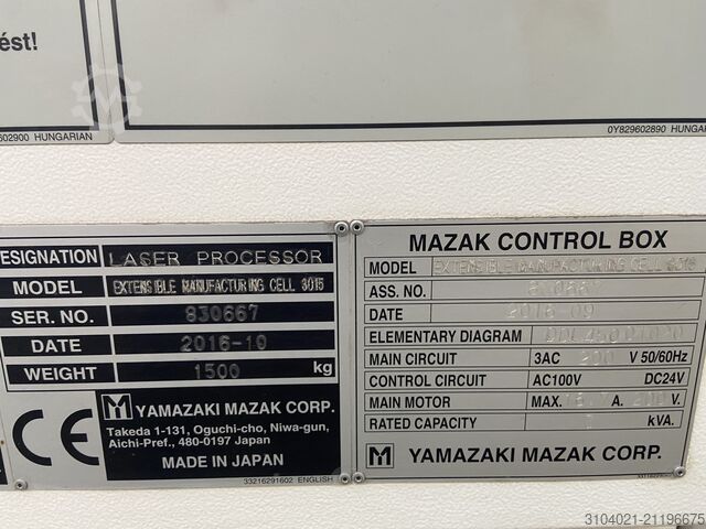 Automatischer Blechzuführer Mazak EMC3015