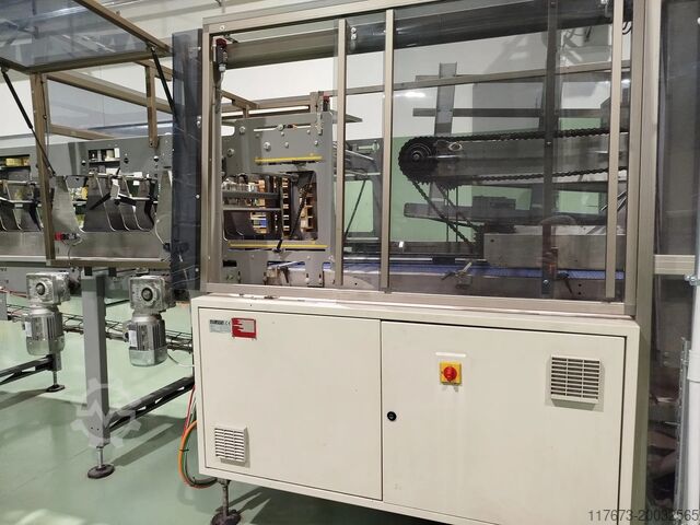 Gebrauchte Schrumpfverpackungsmaschine Atlanta mit Tray 1500 Bündel/Stunde Atlanta Combigiotto 90-M