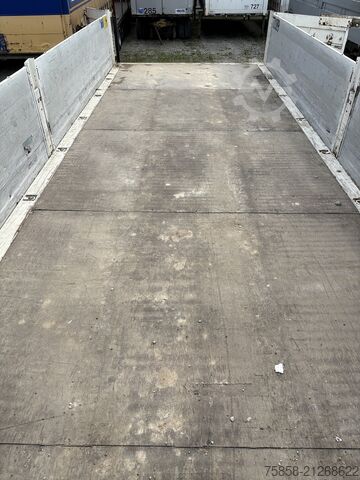 Wechselbrücke mit Pritsche Krone BDF 7,45m Baustoff Bordwand + Türen