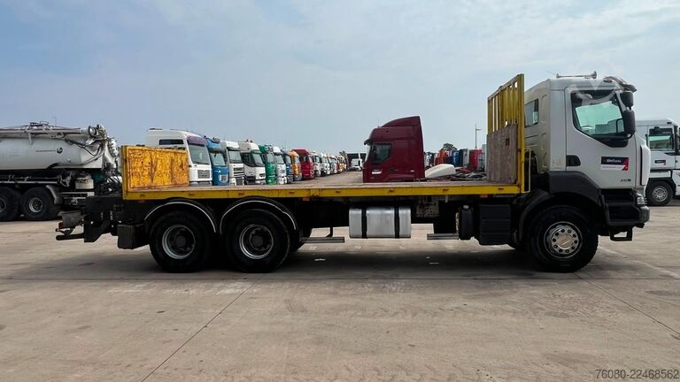 Plattformanhänger Renault Kerax 450 DXI (BOITE MANUELLE / 6X4 / LAMES / R...