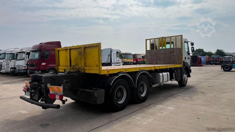 Plattformanhänger Renault Kerax 450 DXI (BOITE MANUELLE / 6X4 / LAMES / R...