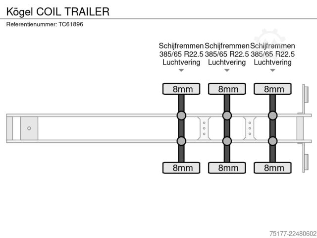 Sliding tarpaulins Kögel COIL TRAILER