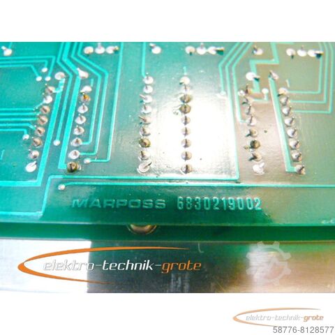 Komponente Overbeck / Marposs 6830219002 Operator Panel