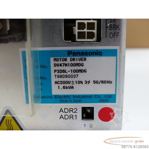 Component Panasonic DV47N100MDG /  P326L-100MDG Motor Driver