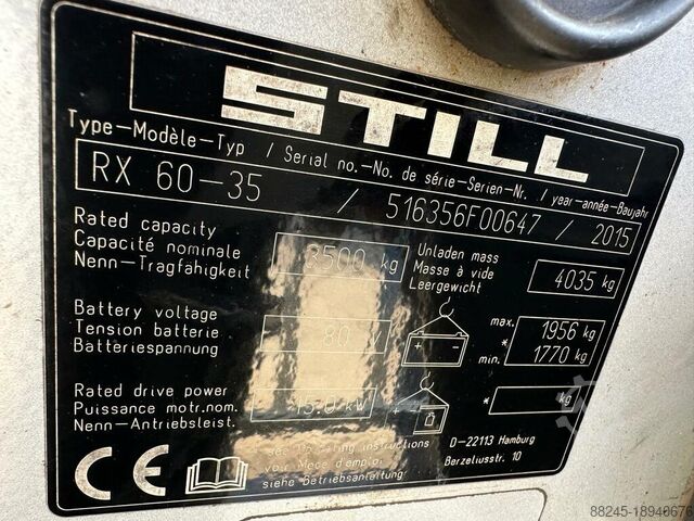VS-22140 Elektro-Triplex-Gabelstapler Still RX60-35 Gabelspreizer STILL RX60-35
