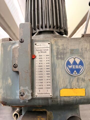 Upright drilling machine WEBO Box Column Drill