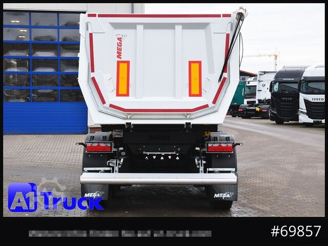 Tipper semitrailer BENALU Mega  25m³ Lift Stahl  SAF 4X4 Allrad 1350mm