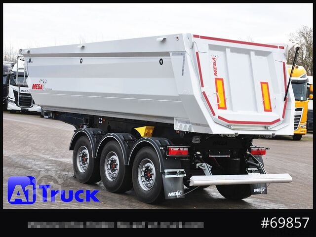 Tipper semitrailer BENALU Mega  25m³ Lift Stahl  SAF 4X4 Allrad 1350mm