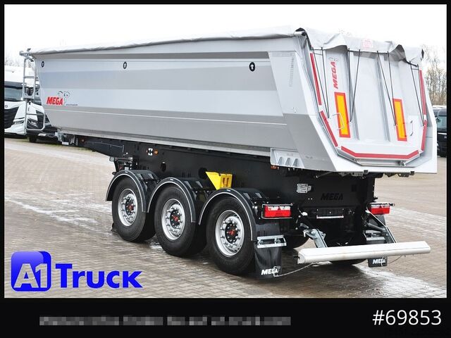 Tipper semitrailer BENALU Mega  25m³ Lift Stahl  SAF 4X4 Allrad 1350mm
