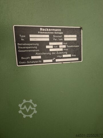Fräsmaschine Reckermann Delta 1300