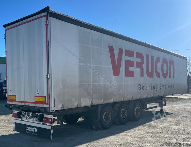 Open semitrailer with tarp Schmitz Cargobull SCS 24/L-13.62  Curtainsider Edscha
