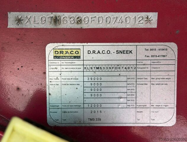 Auflieger  Draco LUCHTENBERG ISO BOX THERMO KING SLXe 400 A