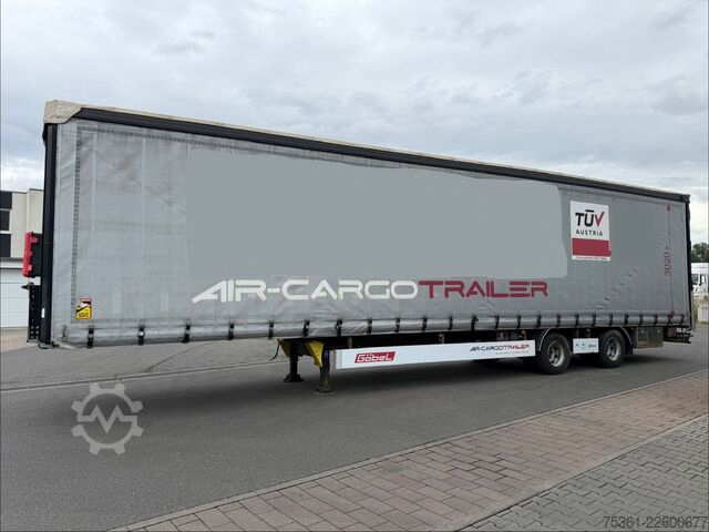 Semitrailer  Göbel Rollerbett Mega AIRCARGO Hyrdraul. Hubdach
