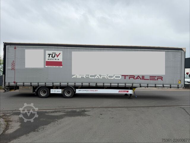 Semitrailer  Göbel Rollerbett Mega AIRCARGO Hyrdraul. Hubdach