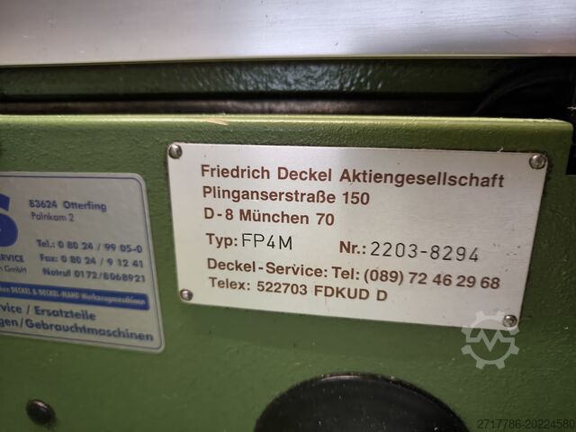 Universal tool milling machine DECKEL FP4M aktiv digital