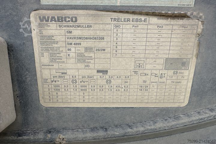 Tipper semitrailer Schwarzmüller SPA 2/E Kipper / Swiss-Vehicle