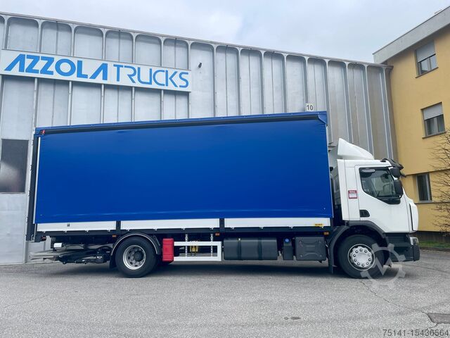 2 Axle Curved Tractor Trailer with Sideboard Renault Trucks D 18 WIDE 320