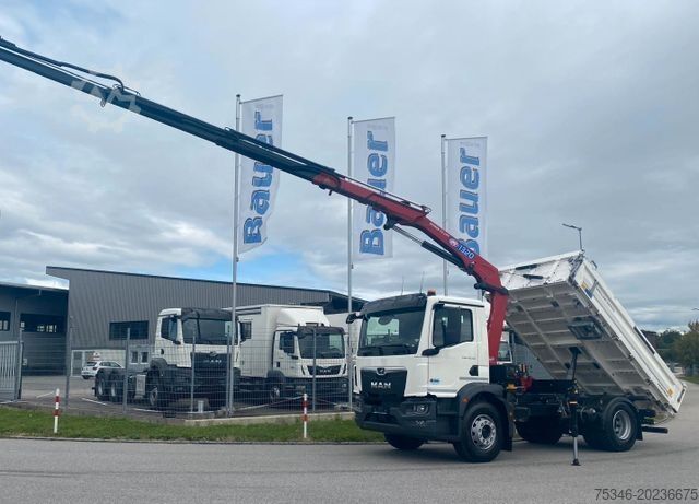 Tipper truck MAN TGM 18.320 /4x2/BL/Meiller/Kipper/Kran/Funk/ Neu