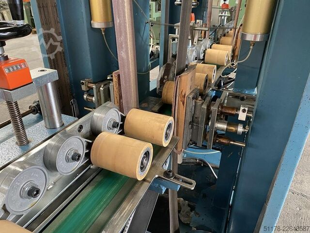 2-band vertical side sander for straight or shaped parts Omef 