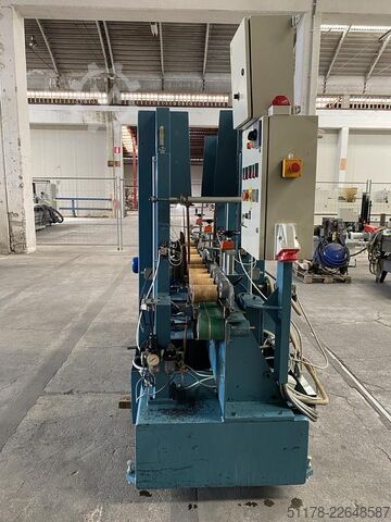 2-band vertical side sander for straight or shaped parts Omef 
