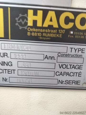 Press brake haco ERM 40150