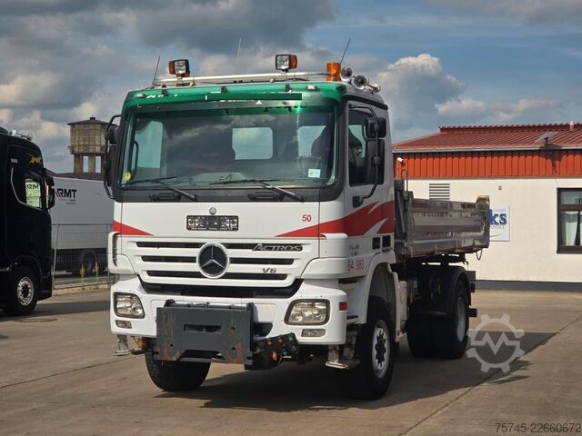 Three-sided tipper truck MERCEDES-BENZ ACTROS 1841 * 4X4 * BORDMATIK *  MEILER
