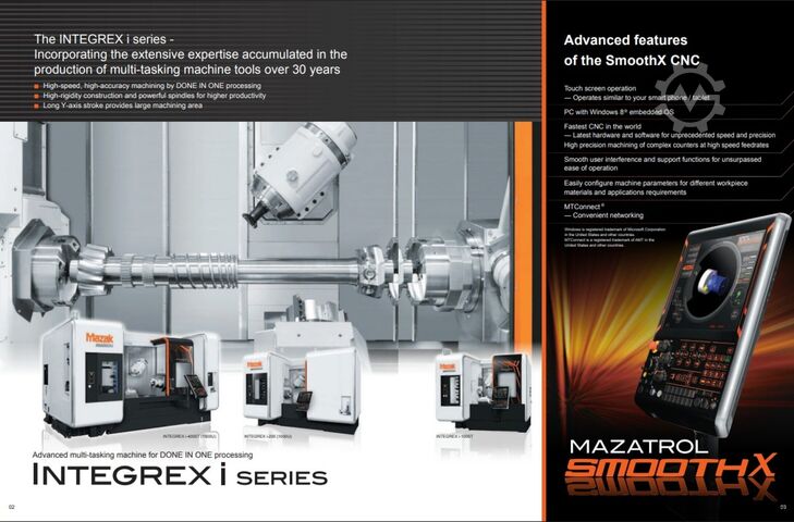 Dreh Fräszent MAZAK Integrex i-200ST Mazak Integrex i-200ST x 1500U
