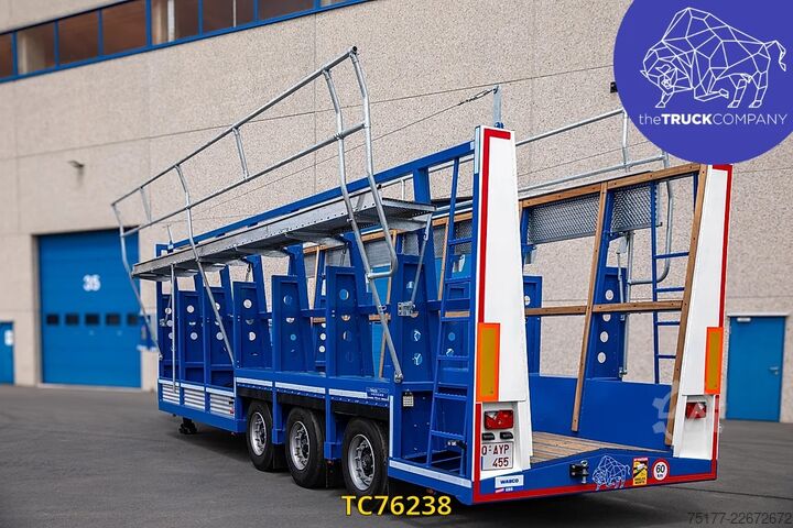 Semi low-loader Hoet Trailers Concrete wall transport