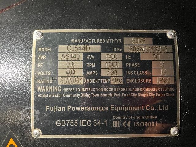 Generator set Baudouin 6M21G550/5 - 550 kVA Generator - DPX-19878