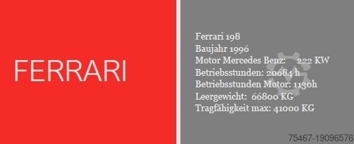 Container stacker Ferrari 198