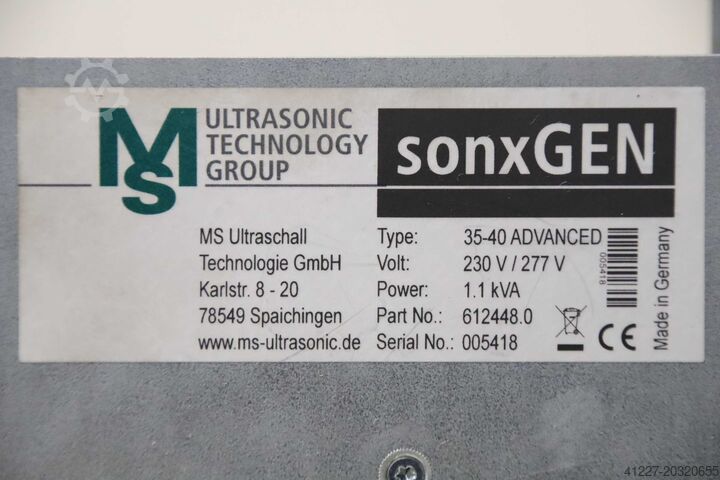Ultraschallgenerator MS ULTRASONIC 35-40 ADVANCED