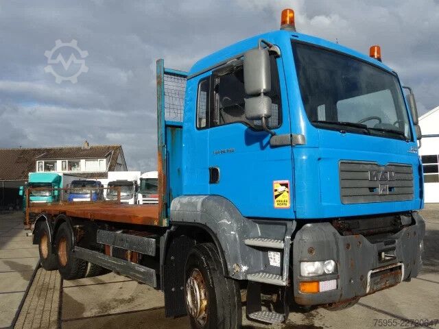 Loading platform MAN TGA 26.350 6X4 OPENBOX,STEELSPRINGS,MANUAL GEARBOX
