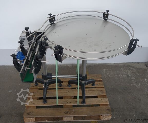 Sammeltisch mit Antrieb - CW (im Uhrzeigersinn)  Antriebsstation mit Abnahmetisch 1000 mm
