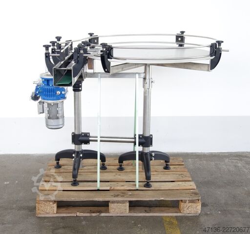 Sammeltisch mit Antrieb - CW (im Uhrzeigersinn)  Antriebsstation mit Abnahmetisch 1000 mm