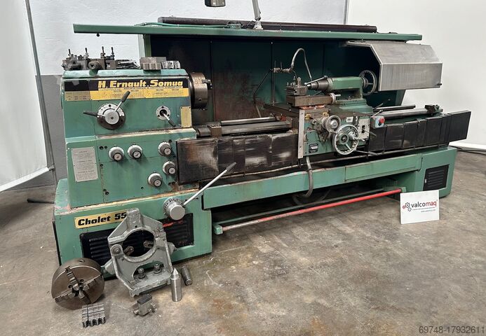 H. Ernault Somua lathe, Cholet 550 model H. Ernault Somua Cholet 550 x 1600mm e.p