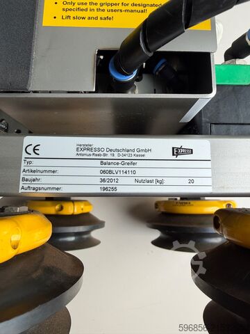 Vakuumgreifer EXpressO 20kg PIAB Vakuumheber Chwytak podcisnieniowy EXpressO 20kg PIAB podnosnik prozniowy Chwytak podcisnieniowy EXpressO 20kg PIAB podnosnik prozniowy