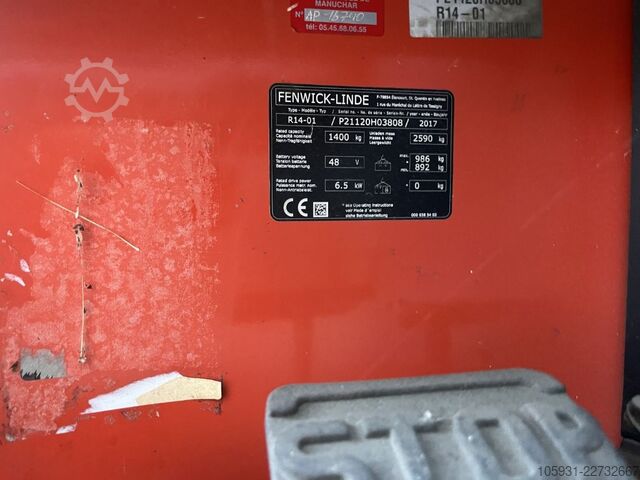 Schubmaststapler Linde R14-01