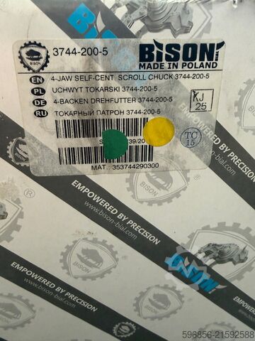 Drehfutter Bison 3744-200-5 UCHWYT TOKARSKI Bison 3744- 200- 5 UCHWYT TOKARSKI Bison 3744- 200- 5
