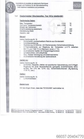 Komplette Härtelinie Glockenofen SOLO 207FG-60/70