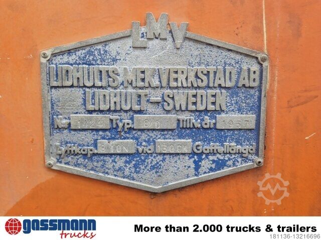Other LMV 8/D Gabelstapler, 8 to Hubkraft, Oldtimer
