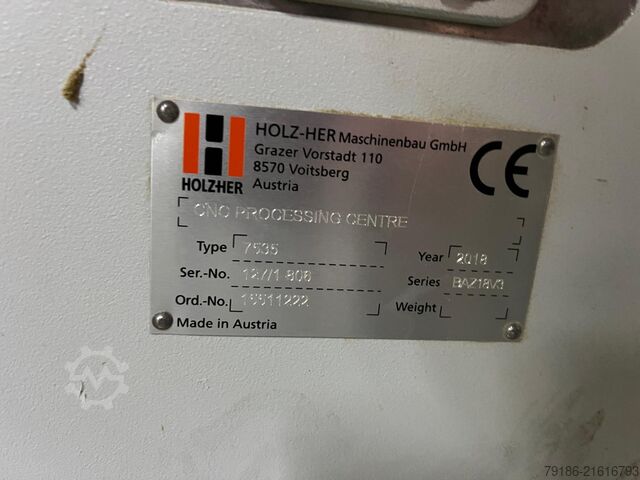 Bearbeitungszentrum HOLZ-HER DYNESTIC 7535