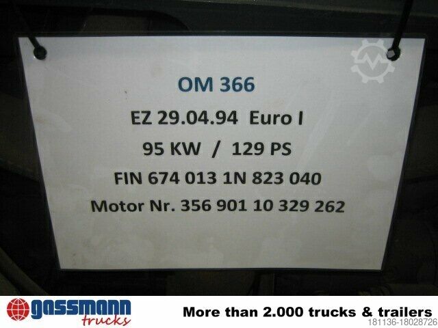 Agricultural machine Mercedes-Benz OM 366
