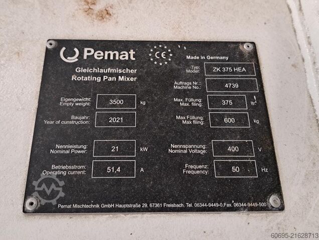 Stationäre Betonmischanlage PEMAT ZK 375 HEA