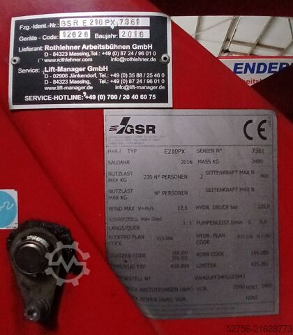 Lkw-Arbeitsbühne Rothlehner E210PX