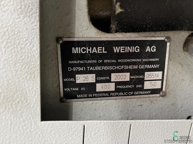 Four sided planers  Weinig Profimat 26 Super 2002 Weinig Profimat 26 Super